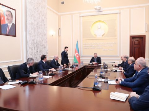 Samir Nuriyev yeni ədliyyə nazirini kollektivə təqdim etdi - FOTO