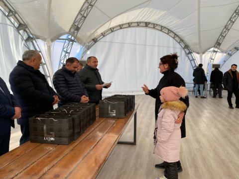Laçına yeni köçürülən ailələrə mənzillərinin açarları verildi - FOTO