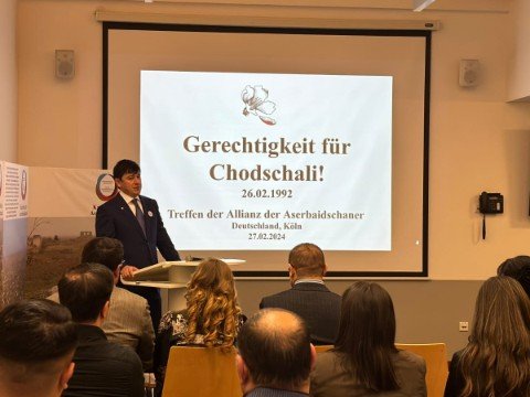 Kölndə Xocalı soyqırımının 32-ci ildönümü anılıb - FOTOLAR