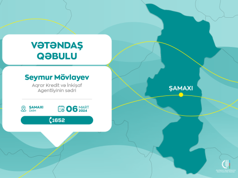 Seymur Mövlayev Şamaxıda vətəndaşları qəbul edəcək