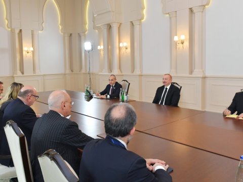 Prezident italiyalı naziri qəbul etdi