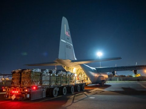 Qəzzaya havadan yardım göndərildi