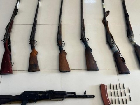 Həftəsonu təhvil alınan və aşkarlanan silah-sursatın SAYI