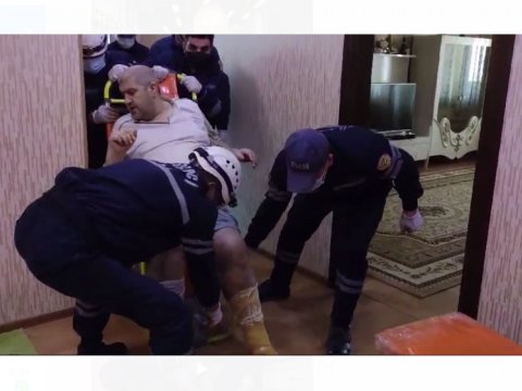 Sumqayıtda ağırçəkili kişi xəstəxanaya çatdırıldı
