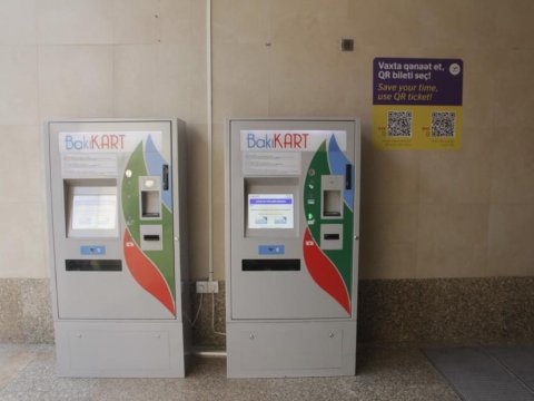 Metroda əlavə yükləmə terminalları yerləşdirildi - FOTO