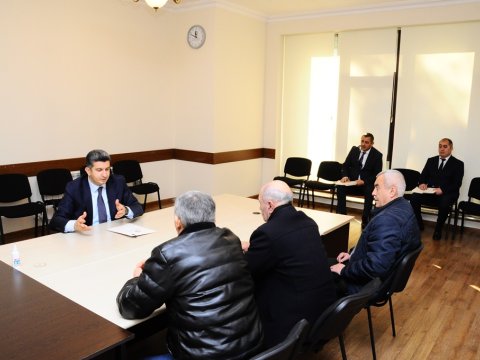 Naftalanda müharibə əlilləri və veteranlarla görüş - FOTO