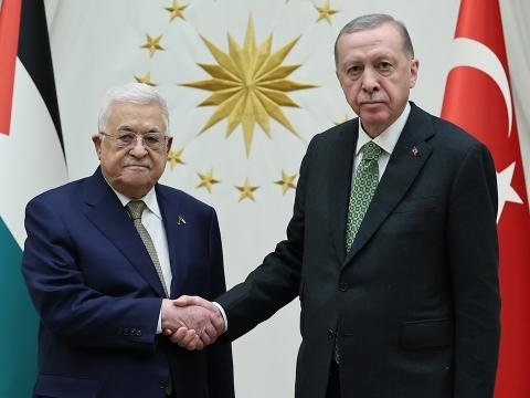 Mahmud Abbas Ərdoğanla görüşdü 