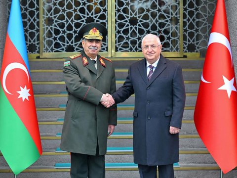 Zakir Həsənov Yaşar Gülərlə görüşdü - FOTO