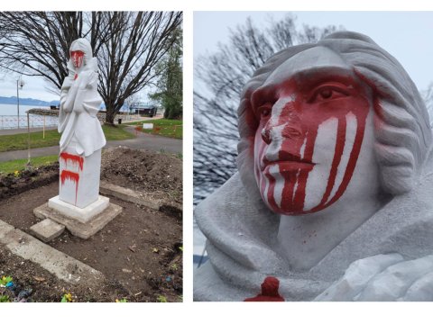 Natəvanın heykəlinə qarşı vandalizm: Parisə gətirildi - FOTO