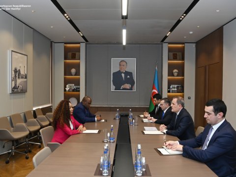 Ceyhun Bayramov Konqo Prezidentinin şəxsi nümayəndəsi ilə görüşdü - FOTO