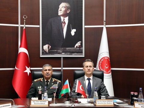Azərbaycan və Türkiyə arasında hərbi müzakirə - FOTOLAR
