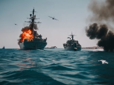 Husilər ABŞ gəmisinə zərbələr endirdi