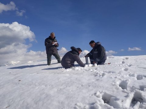 Yüksək dağlıq ərazilərində qarölçmə işlərinə başlanılır