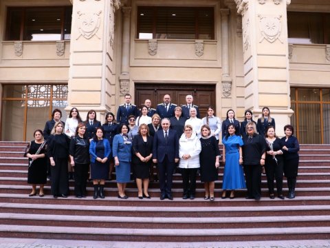 8 Mart münasibətilə Baş Prokurorluqda tədbir keçirildi - FOTOLAR