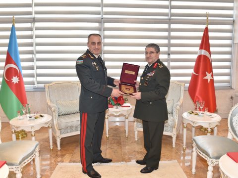Hikmət Mirzəyev türkiyəli həmkarı ilə danışıqlar apardı - FOTO