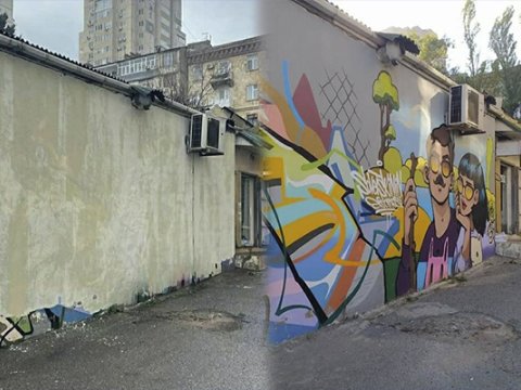 “Sovetski”dəki məşhur qraffiti bərpa olundu - FOTO
