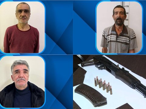 Sabunçuda silahlı şəxslər saxlanıldı - VİDEO