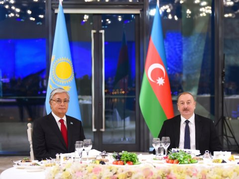 Bakıda Tokayevin şərəfinə ziyafət - FOTOLAR