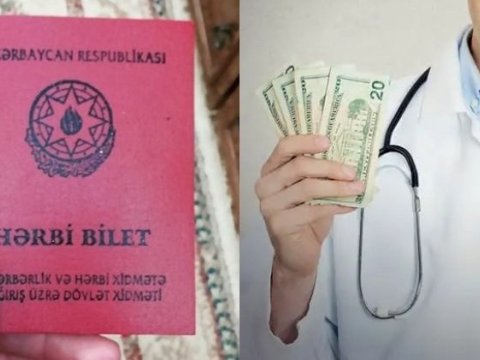 Saxta hərbi bilet adı ilə rüşvət alan şəxs HƏBS EDİLDİ