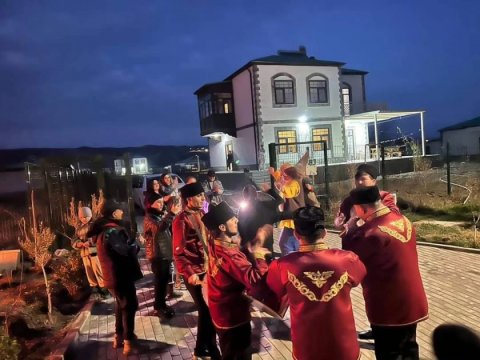 Ağalıda tonqal qalandı - FOTO/VİDEO