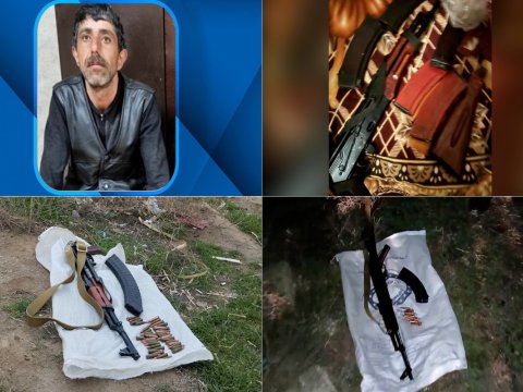 Sabunçuda 3 “Kalaşnikov” aşkarlandı - VİDEO