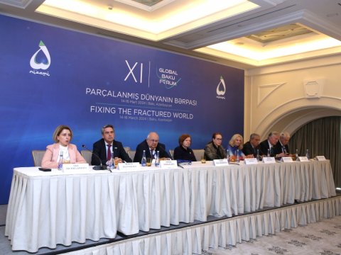 XI Qlobal Bakı Forumu ilə əlaqədar mətbuat konfransı