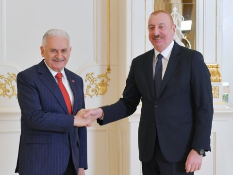 İlham Əliyev Binəli Yıldırımı qəbul etdi 