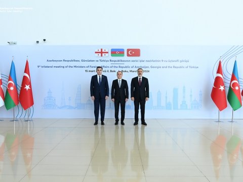 Üç ölkənin XİN başçısı nələri müzakirə etdi... - FOTO