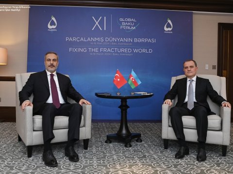 Ceyhun Bayramov Hakan Fidanla görüş keçirdi - FOTO