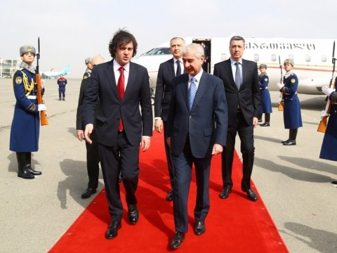 Gürcüstanın Baş naziri Bakıya GƏLDİ