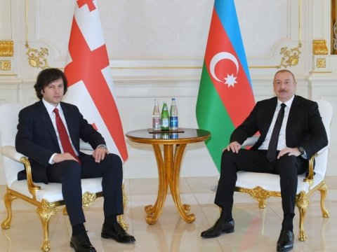 İlham Əliyev və İrakli Kobaxidze bəyanatla çıxış ediblər - VİDEO - YENİLƏNİB