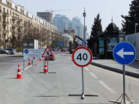 8 Noyabr prospektində avtobus və velosiped zolaqları çəkilir? - Rəsmi AÇIQLAMA 