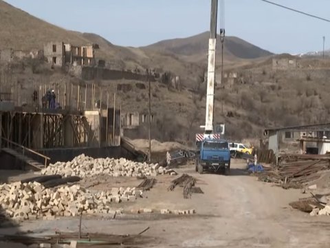 Kəlbəcərdə 960 şagirdlik məktəb tikilir - Ən son görüntülər 