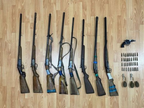 Qobustanda qumbara və odlu silahlar aşkarlandı