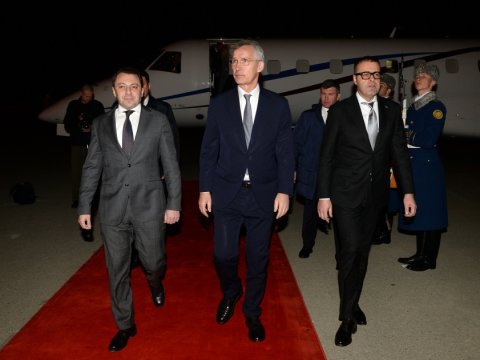Stoltenberq Azərbaycana GƏLDİ