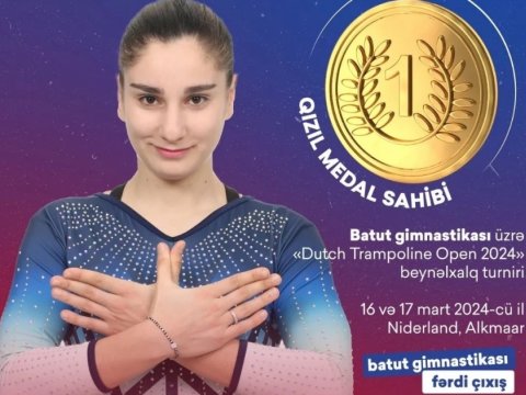 Gimnastlarımız qızıl medal qazandı