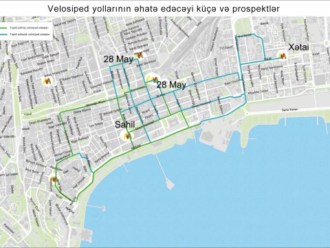 Bakıda 6.5 km mikromobillik zolağı çəkilib