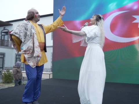 Ağalı sakinləri İlaxır çərşənbəni qeyd etdilər - VİDEO