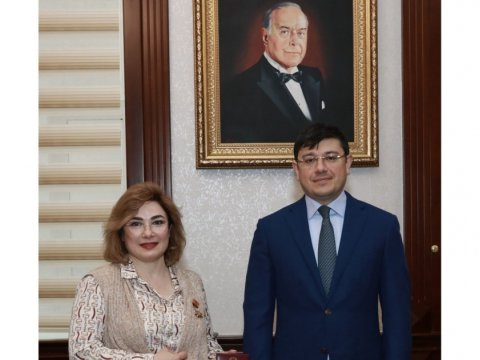 Diaspor fəalı təltif olundu