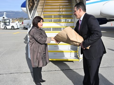 Sahibə Qafarova İsveçrədə səfərdədir