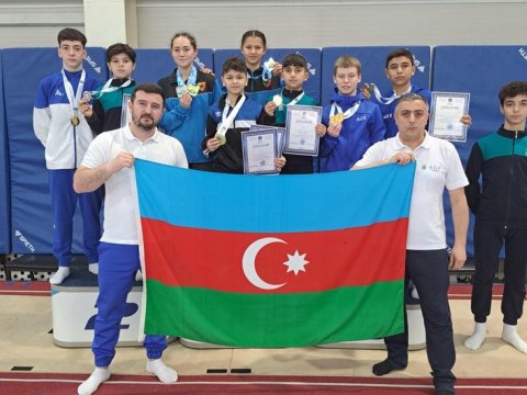 Gimnastlarımız Qazaxıstanda 6 medal qazandılar