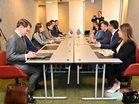 Sahibə Qafarova serbiyalı həmkarı ilə danışıqlar apardı 