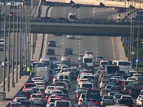 Bakı Olimpiya Stadionunun qarşısında QƏZA