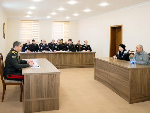 Vilayət Eyvazov Şamaxıda qəbul və sıra baxışı keçirdi