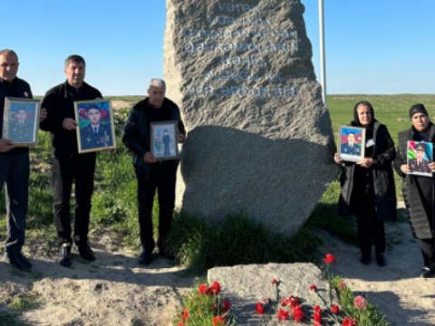 Naxçıvandan gələn şəhid ailələri Füzulidə - FOTO