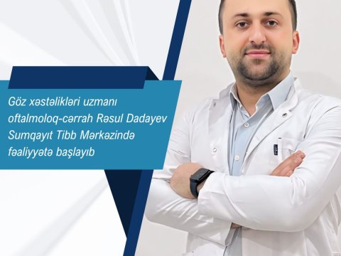 Gənc uzman həkim Sumqayıt Tibb Mərkəzində işə BAŞLADI
