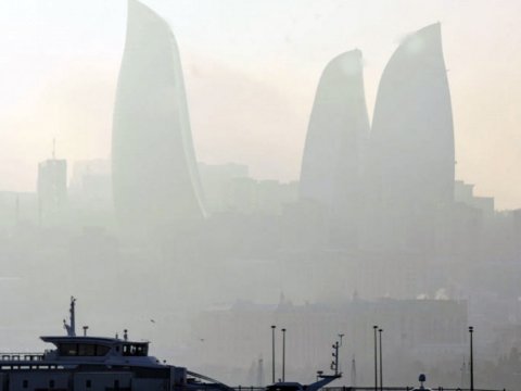 Bakıda havada toz müşahidə olunur