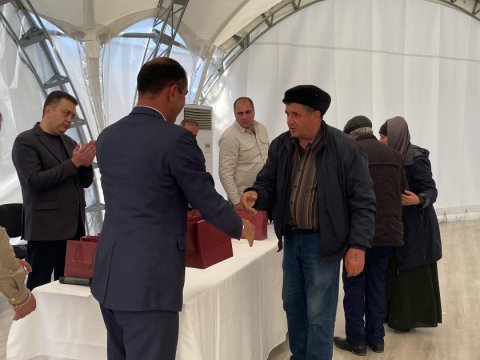 Laçında 25 ailəyə evlərinin açarları təqdim edildi - FOTOLAR