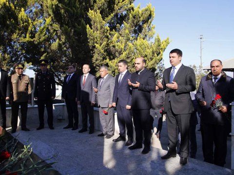 31 mart qurbanları Neftçalada yad olunub - FOTO
