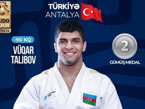 Daha bir idmançımız Türkiyədə gümüş medal qazandı 